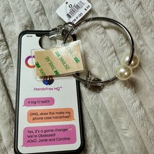 Oventure "Big O" phone bracelet-silver-NWT